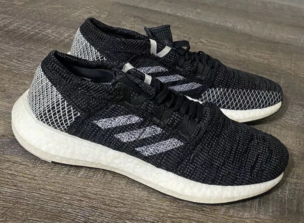 Adidas Pure Boost Black Ultra Comfort Running Shoes Womens 8.5 Fast Ship